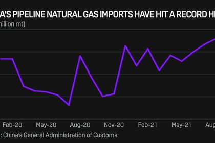 CHINA GAS DEMAND WILL UP 10%