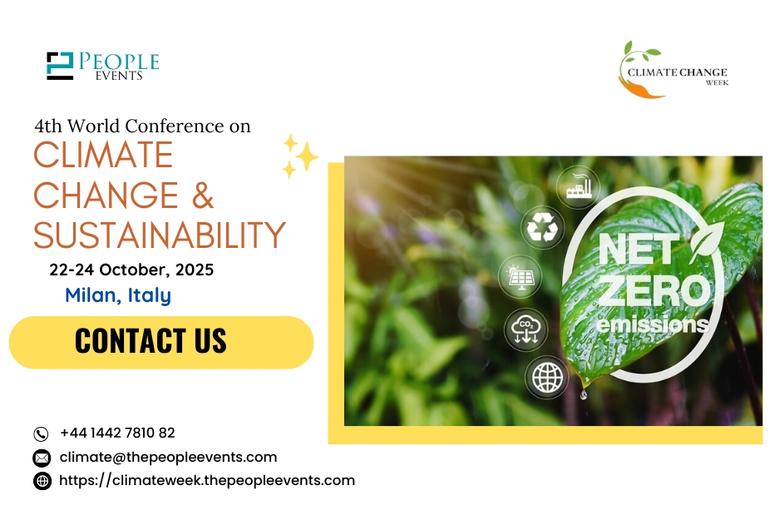 4th World Conference on Climate Change & Sustainability Milan, Italy 22-24 October, 2025