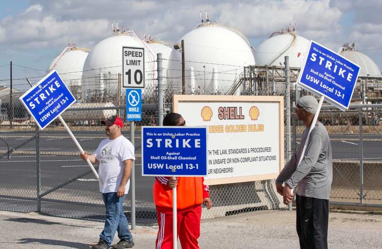 OIL WORKERS STRIKE