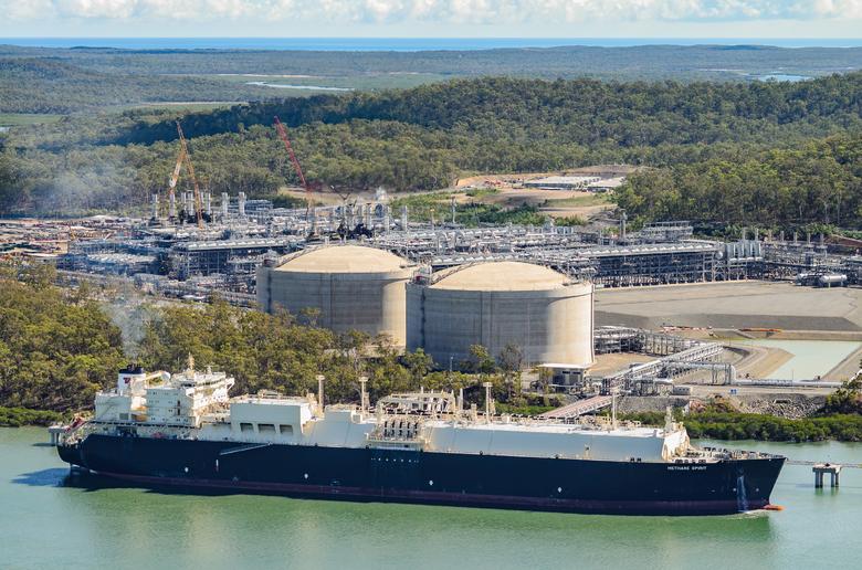 AUSTRALIAN LNG UP TO 2%