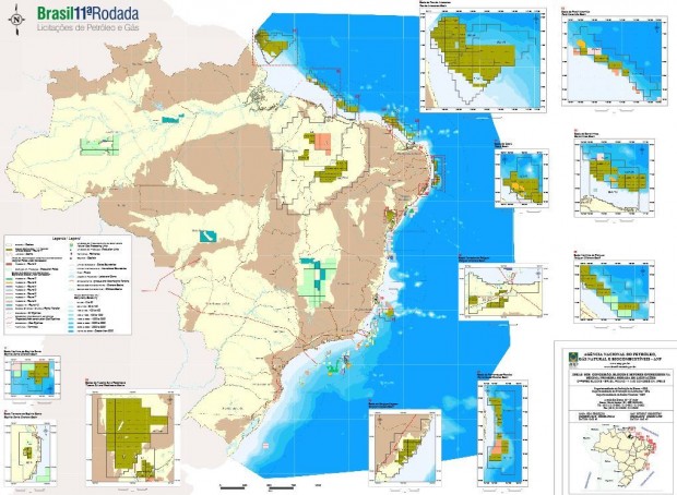 BRAZIL OIL GAS MAP