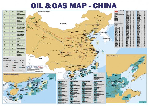 CHINA OIL GAS MAP