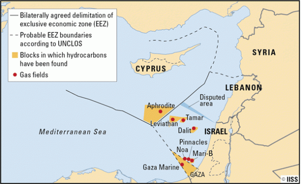 israel gas map