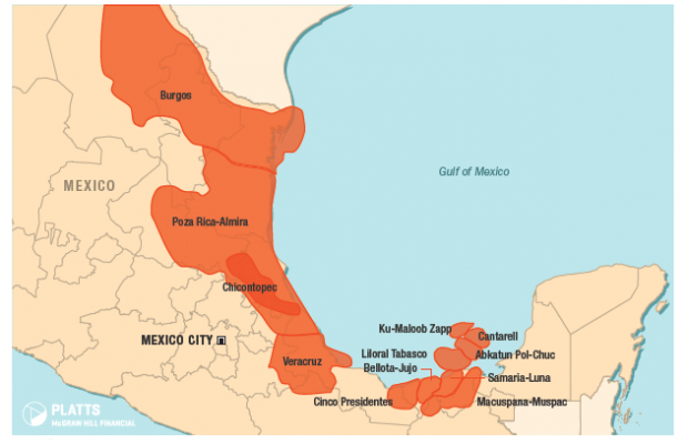 MEXICO OIL GAS MAP