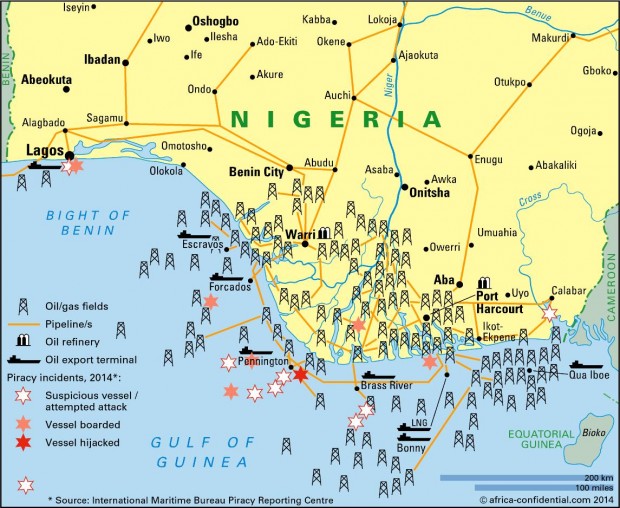 NIGERIA OIL GAS MAP