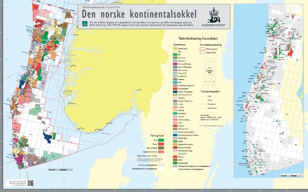 NORWAY OIL GAS MAP