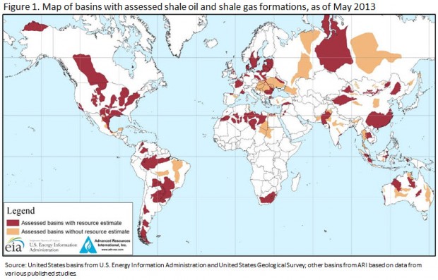 OIL GAS MAP 2013