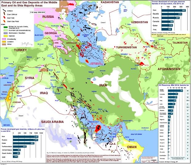 SAUDI IRAN OIL GAS DEPOSITS