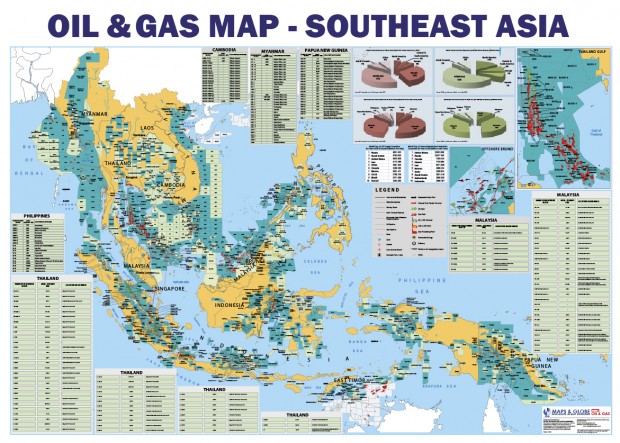 SOUTHEAST ASIA OIL GAS MAP