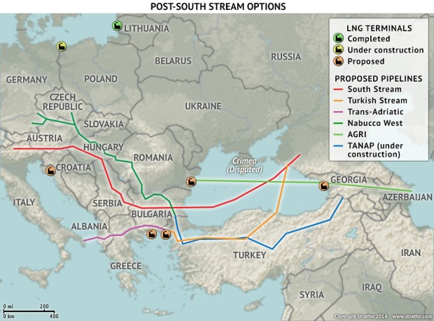 TURKISH STREAM GAS PIPELINE MAP