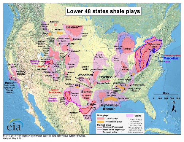 USA OIL GAS FIELDS