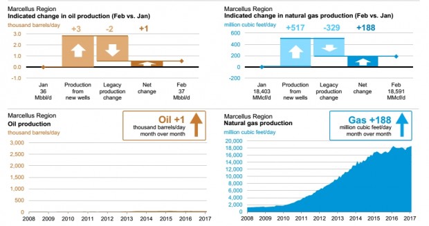 USA OIL GAS PRODUCTION FEB  2017