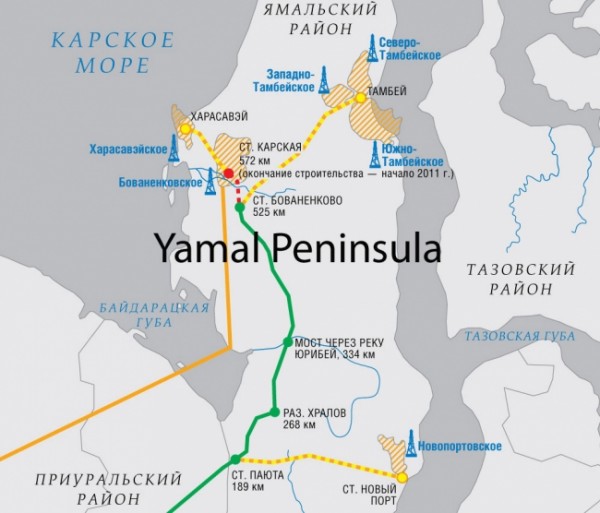 YAMAL LNG MAP