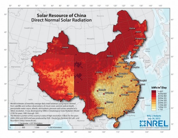 CHINA'S SOLAR RESOURCE