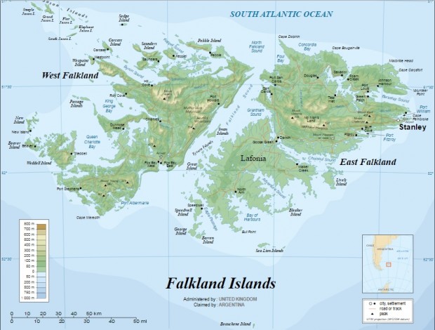 FALKLAND ISLANDS MAP