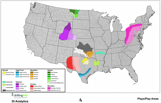 usa oil gas fields map
